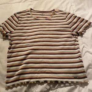 Hollister striped baby tee
